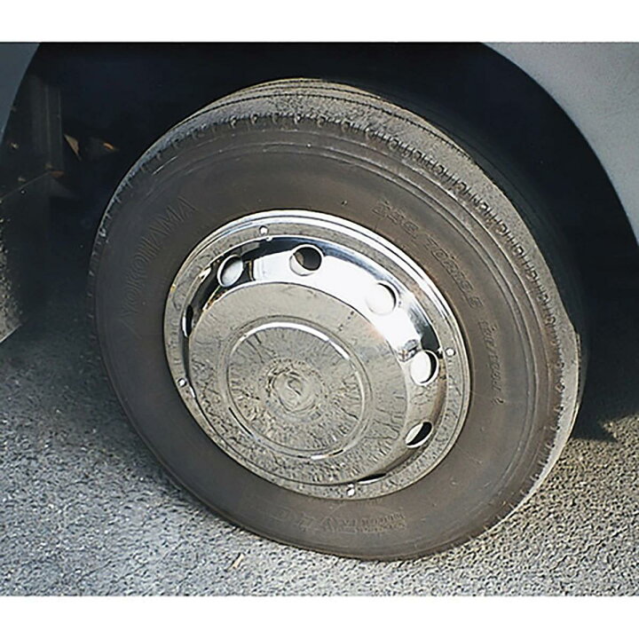 楽天市場】ホイールカバー ホイルキャップ 19.5インチ ステンレス 2枚 
