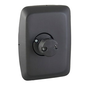 サイドミラー トラック汎用 曲面ミラー 適用パイプ径φ15.9〜28.6mm 上下左右首振り 360度回転ステー付 補助 死角防止