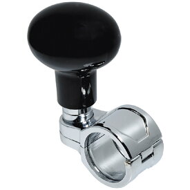 ハンドルスピンナー ブラック 26-32mm 楕円形 [シンプルな無地] トラック用品 スピナー 内装 シフトノブ