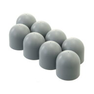 【Pa-manオリジナル】 アオリ保護 ナットキャップ グレー 33mm 8個入 新ISO トラック 4軸低床車用 シリコ…