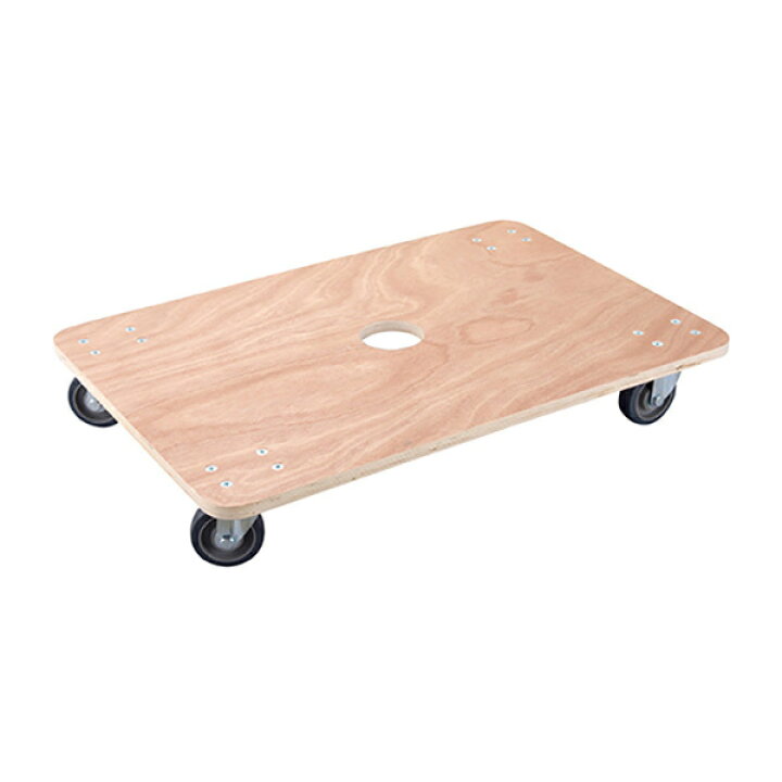 楽天市場】合板平台車 積載荷重200kg 600×900mm 大型 木製 4輪自在 