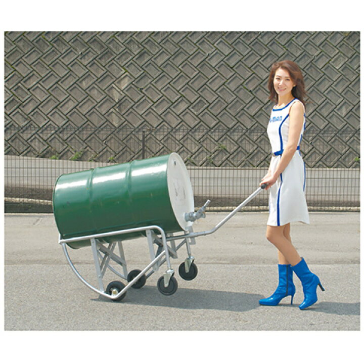 楽天市場】【Pa-manオリジナル】 ドラム缶運搬車 組立式 オイルコック 