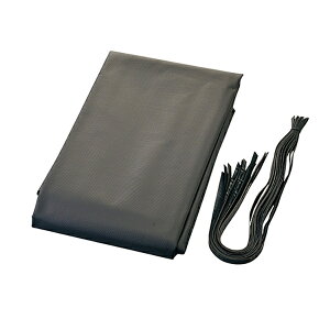 軽トラックシート 平張りタイプ 1.9×2.1m ゴムバンド10本付き 黒 軽量・ソフト 紫外線対策 荷物保護 雨除け 幌カバー 荷台シート トラック用品