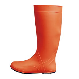 くるくる巻ける 防水ブーツ 長靴 タスカール 橙 LL 携帯用 非常用 災害 水辺作業