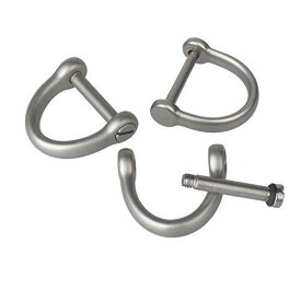 ステンレス キーホルダー パーツ TIMULTI DIY 金具 D型リング バッグ dカン ネジ式 ハンドメイド TIMULTI 金具