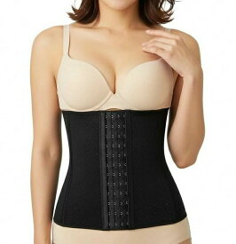 [プリンセススリム] 着圧コルセット ウエストニッパー コルセットダイエット ブラック くびれ 補正下着 姿勢 腰 美ボディ 正規品