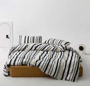 落 ins風 綿100% 通気性 優しい肌触り ボックスシーツ/フラットシーツ 掛け布団カバー 枕カバー 寝具カバーセット ゴムバンド