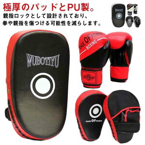 ブ キックミット テコンドー ミット 武術 練習用 空手 格闘技 パンチングミット ボクサー ボクシング セット キッズ パンチング
