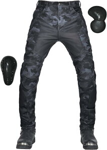 メンズバイク用パンツ 夏用 メッシュパンツ 夏 ライディングパンツ プロテクター ライダースパンツ 通気耐磨