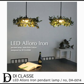 DI CLASSE LED Alloro Iron pendant lamp ディクラッセ アローロ アイアン ペンダントランプ LED 照明 1灯 ランプ インテリア照明 天井照明 間接照明 ダイニング シーリングライト 観葉植物［送料無料］［DA-0014］pachakagu