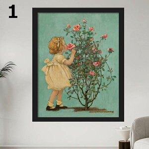�P�i �z���� �A�[�g�|�X�^�[ 33×43cm �A�[�g�p�l�� �g�t���t���[���G�� ���̎q���K�N �I�[���h�A�����J�� �A�[�g�|�X�^�[ �Ǌ|�� �C���e���A�G�� �E�H�[���f�R