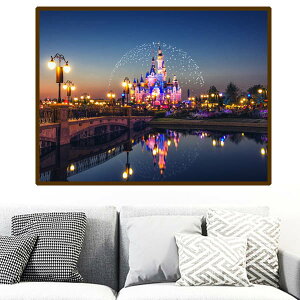 中級 フル ダイヤモンドアート ダイヤモンド刺繍 キット ビーズ刺繍 お城 夜景 花火 キャッスル モザイクアート リハビリ 趣味 絵画 カラービーズ ハンドメイド