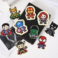 ダイヤモンドアート シールタイプ セット ダイヤモンド刺繍 キット スーパーマン アベンジャーズ ヒーロ…