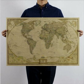 楽天市場 ビンテージ 世界地図 ポスターの通販