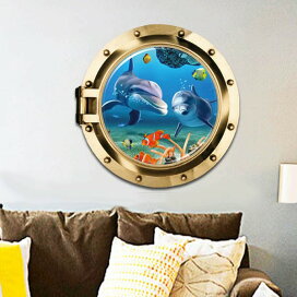 楽天市場 ウォールステッカー 潜水艦 小窓 Peachyshop楽天市場店