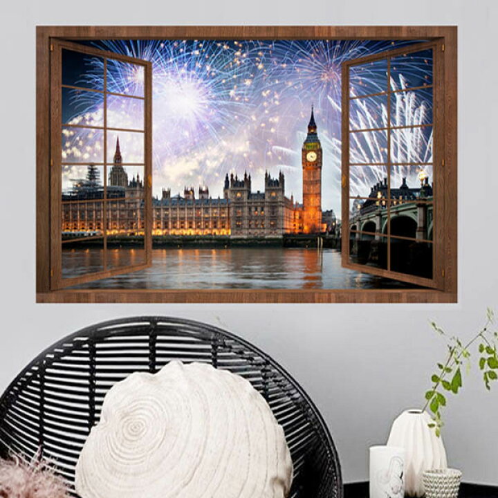 楽天市場 ウォールステッカー イギリス ビッグベン 花火 夜景 だまし絵 アート インテリア 木枠 窓枠 壁デコ 北欧風 Diy リビング Peachyshop楽天市場店 楽天市場 ウォールステッカー イギリス ビッグベン 花火 夜景 だまし絵 アート インテリア 木枠 窓枠 壁デコ 北欧風 Diy リビング Peachyshop楽天市場店