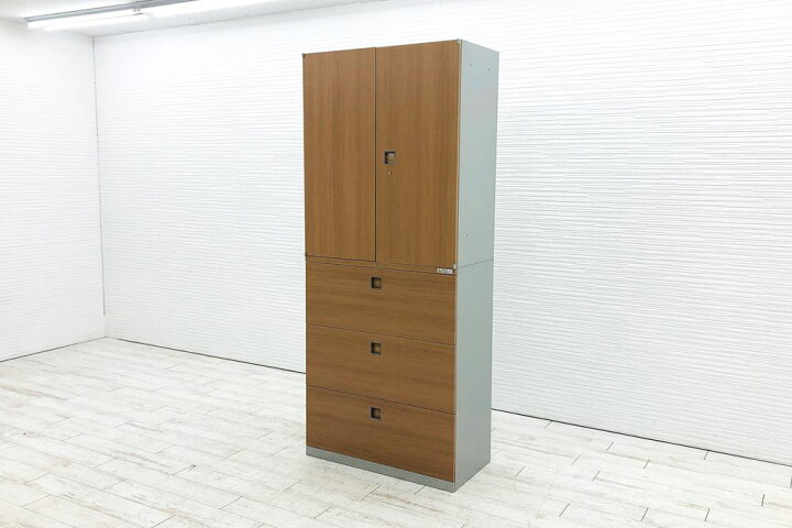 楽天市場】オカムラ レクトライン 【両開き＋ラテラルセット】 3段 
