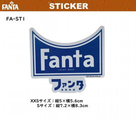 ファンタ FANTA ステッカー Sサイズ シール デカール 屋外 屋内 耐光 耐水 昭和 レトロ なつかしい F-ST1 メール便対応
