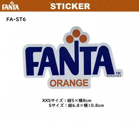 ファンタ FANTA ステッカー Sサイズ シール デカール 屋外 屋内 耐光 耐水 昭和 レトロ なつかしい FA-ST6 メール便対応