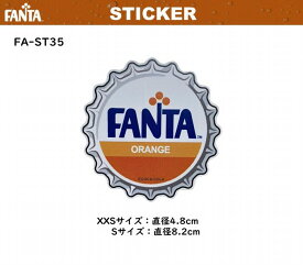 ファンタ FANTA ステッカー Sサイズ シール デカール 屋外 屋内 耐光 耐水 昭和 レトロ なつかしい FA-ST35 メール便対応