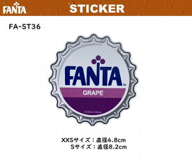 ファンタ FANTA ステッカー Sサイズ シール デカール 屋外 屋内 耐光 耐水 昭和 レトロ なつかしい FA-ST36 メール便対応