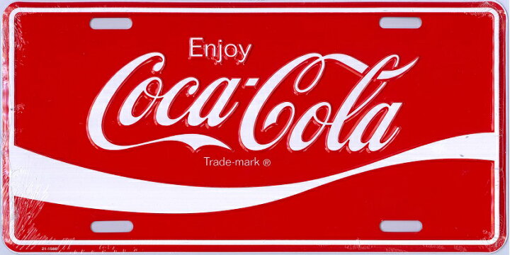 楽天市場】コカ・コーラ Coke ライセンスプレート ナンバープレート 