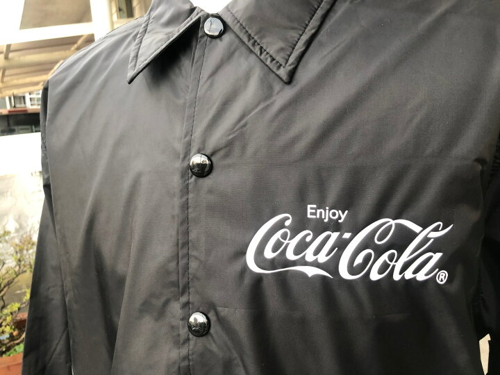楽天市場】コカ・コーラ Coca Cola コーチジャケット 全4色 ブラック 