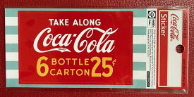 コカ・コーラ coca cola コカコーラ ステッカー シール デカール XSサイズ 1915年代 1920年代 耐光シール 耐水シール 耐光ステッカー 耐水ステッカー 耐水 耐光 車 バイク 文具 カスタム DIY 小さいサイズ レトロ ロゴ メール便対応可 BA94xs