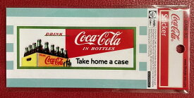 コカ・コーラ coca cola コカコーラ ステッカー シール デカール XSサイズ 1950年代 耐光シール 耐水シール 耐光ステッカー 耐水ステッカー 耐水 耐光 車 バイク 文具 カスタム DIY 小さいサイズ レトロ ロゴ メール便対応可 BA96xs