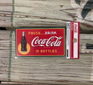 コカ・コーラ coca cola コカコーラ ステッカー シール デカール スマホ XXSサイズ 耐光シール 耐水シール 耐光ステッカー 耐水ステッカー 車 バイク 文具 カスタム DIY 小さいサイズ レトロ ロゴ