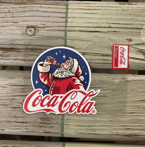 コカ・コーラ coca cola コカコーラ ステッカー シール デカール Sサイズ 耐光シール 耐水シール 耐光ステッカー 耐水ステッカー 車 バイク 文具 カスタム DIY レトロ メール便 BA114 サンタクロー
