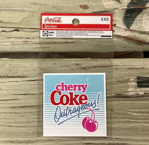 チェリーコーク cherry coke ステッカー シール デカール XXSサイズ 耐光シール 耐水シール 耐光ステッカー 耐水ステッカー スマホステッカー 車 バイク 文具 カスタム DIY レトロ メール便 スク
