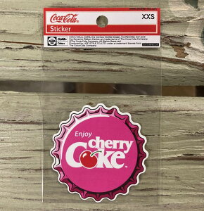 チェリーコーク cherry coke ステッカー シール デカール XXSサイズ 耐光シール 耐水シール 耐光ステッカー 耐水ステッカー スマホステッカー 車 バイク 文具 カスタム DIY レトロ メール便 ボト