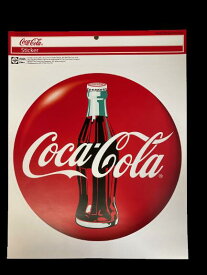 コカ・コーラ ステッカー CocaCola 耐光 耐水 デカール 大きめサイズ 屋内 屋外 Lサイズ BA77-L