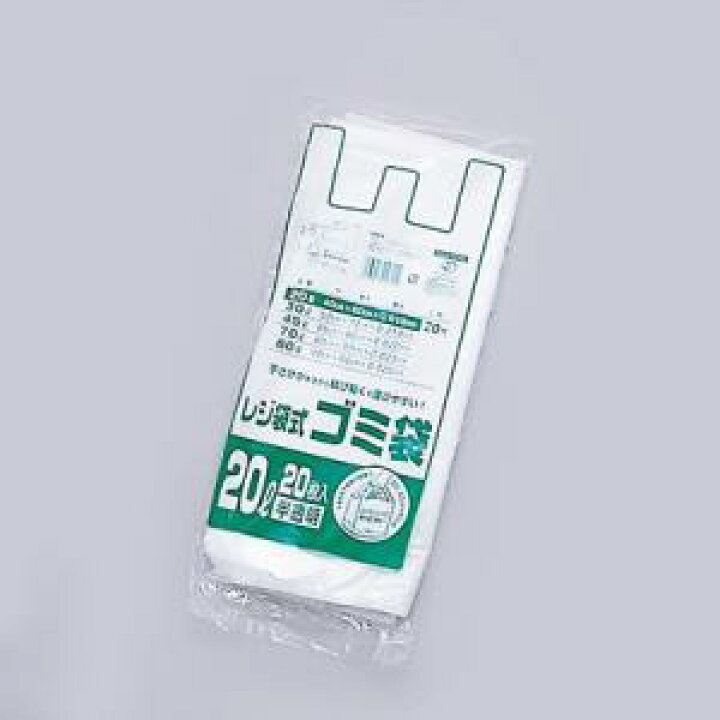 楽天市場】【ケース販売】福助工業 ﾚｼﾞ袋式ｺﾞﾐ袋 20ﾘｯﾄﾙ用 半透明（1 