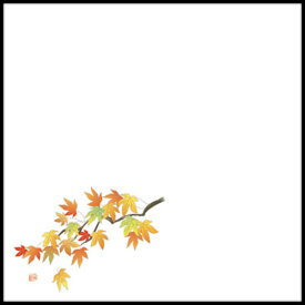 【バラ販売】天ぷら敷紙　耐油天紙　4寸　紅葉（9～11月）（1袋/100枚入）【規格内容】幅120×長さ120mm