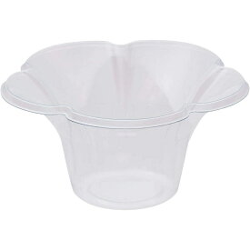 【ケース販売】かき氷カップ ミニフルール クリアー 13オンス 透明(1ケース/800個入)80個×10袋
