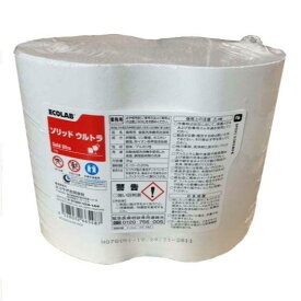 【4個】エコラボ ソリッドウルトラ 3kg 業務用 食器洗浄機用洗剤 食洗器 洗剤　3kg×4個入