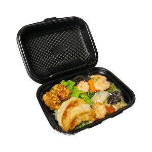 【30枚】DLVボーノ23-18 黒W エフピコ 使い捨て 容器 業務用 お惣菜 PSP ごはん ランチ 弁当容器 30枚入