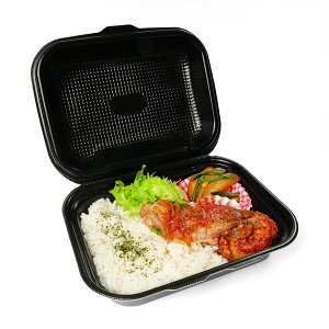 【30枚】DLVボーノ23-18MFP 黒W エフピコ 使い捨て 容器 業務用 お惣菜 PSP ごはん ランチ 弁当容器 30枚入