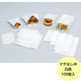 【100枚】ニュー耐油袋 F-中 福助工業 耐油耐水紙 菓子パン 惣菜 平袋 紙袋　100枚入