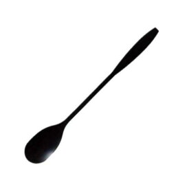 【100本】マドラースプーン 160mm ブラック （単袋入） ホウケン産業 使い捨て 業務用 プラスチック カトラリー 16cm (1本個包装)　100本入