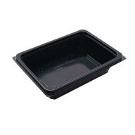 【50枚】DLV角 19-14（47）MSD 黒 エフピコ 使い捨て 弁当 おかず 中華 洋食 惣菜 デリバリー容器　（本…