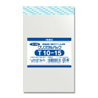 【メール便対応（9袋まで）】 便利なテープ付き HEIKO OPP袋 クリスタルパック T10-15 （100枚入）