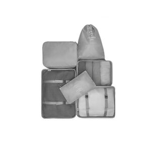 BANANA TRIP 旅行収納ポーチ6点セット 撥水 軽量 メッシュポーチ 衣類収納ケース 旅行バッグ 収納袋 収納セット 出張 ホテル 学校 旅行グッズ