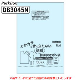 【ケース販売】A4用紙対応 小判抜き袋 透明 300×450mm 0.045mm厚 1000枚(50枚入×20冊) 持手付き ポリ袋 パンフレットバッグ 手提げ袋 DB3045N