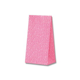 【マチ付紙袋】HEIKO ファンシーバッグ K4 スリムレター ピンク（50枚入）130×80×235mm シモジマ