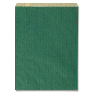 【柄付平袋】HEIKO Rタイプ柄小袋 R-10 筋入無地 未晒グリーン(200枚入)250×330mm シモジマ