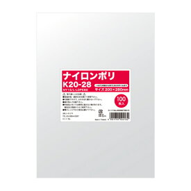 【ポリ袋】HEIKO ナイロンポリ Kタイプ 20-28（100枚入）シモジマ