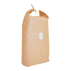 【お米用紙袋】米袋5kg用 舟底タイプ無地 窓付き・バンド付 （100枚入） 280×70×490mm